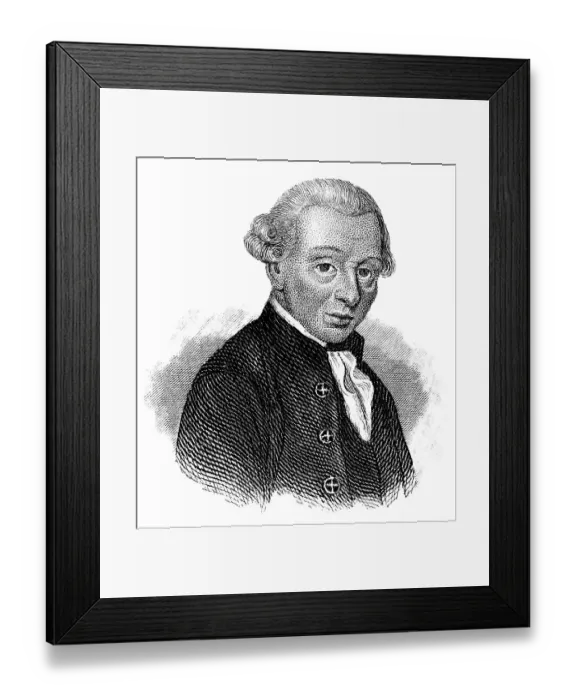 Framed Print : Immanuel Kant, 1724 - 1804, a German philosopher of the Enlightenment