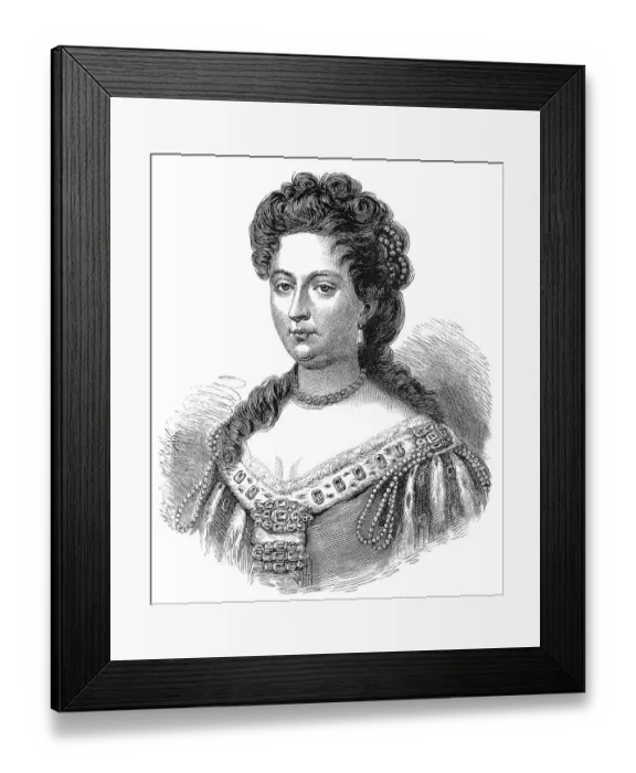 Framed Print : Portrait of Mary II, 1662 - 1694 Framed Print : Portrait of Mary II, 1662 - 1694