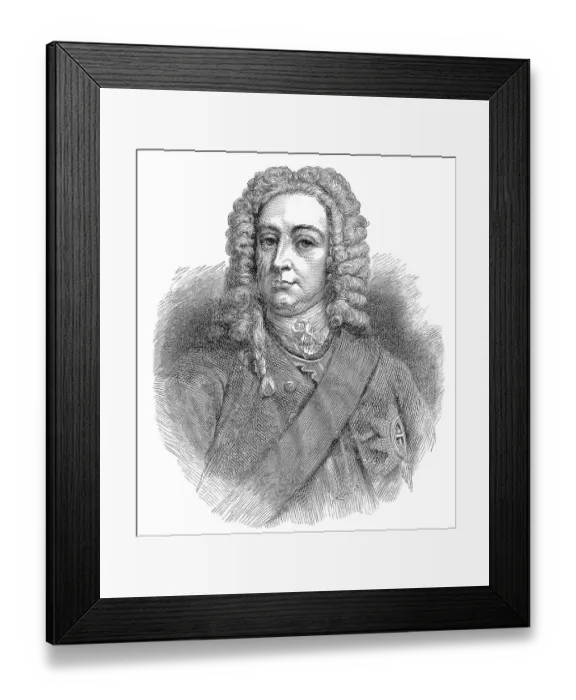 Framed Print : Portrait of George II or George Augustus Framed Print : Portrait of George II or George Augustus