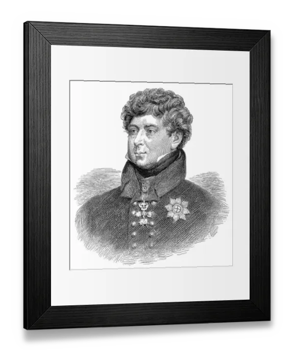 Framed Print : Portrait of George IV or George Augustus Frederick