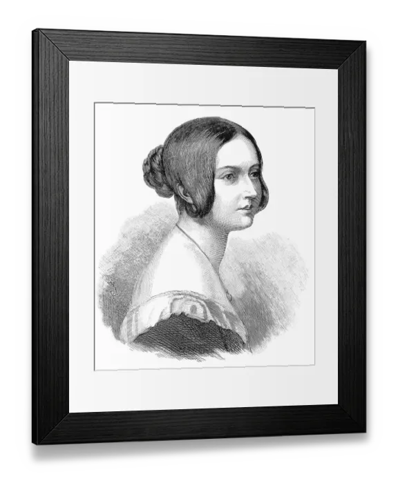 Framed Print : Portrait of Queen Victoria or Alexandrina Victoria