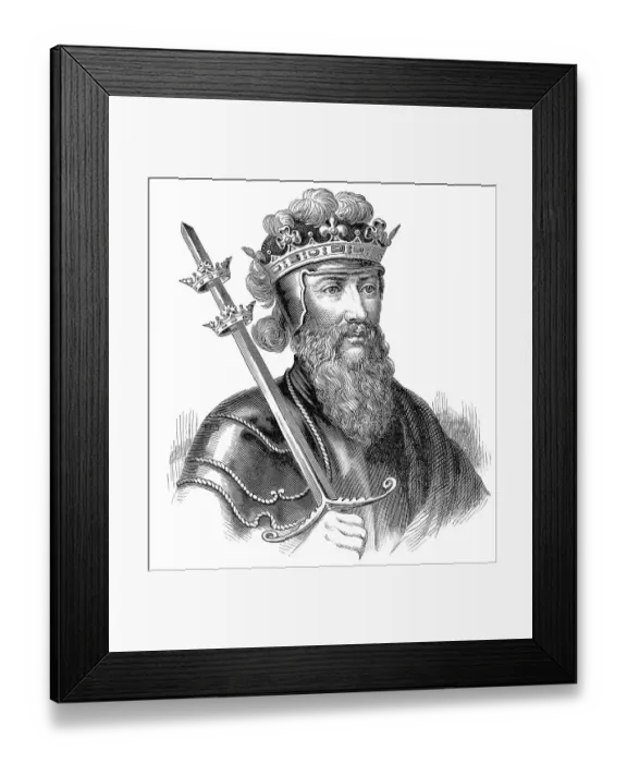 Framed Print : Portrait of Edward III, 1312 - 1377 Framed Print : Portrait of Edward III, 1312 - 1377