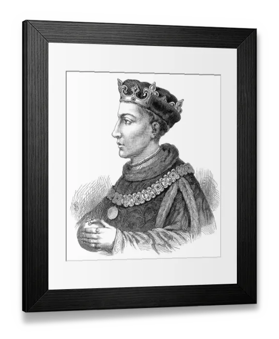 Framed Print : Portrait of Henry V or Harry of Lancaster