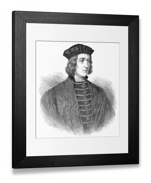 Framed Print : Portrait of Edward IV, 1442 - 1483
