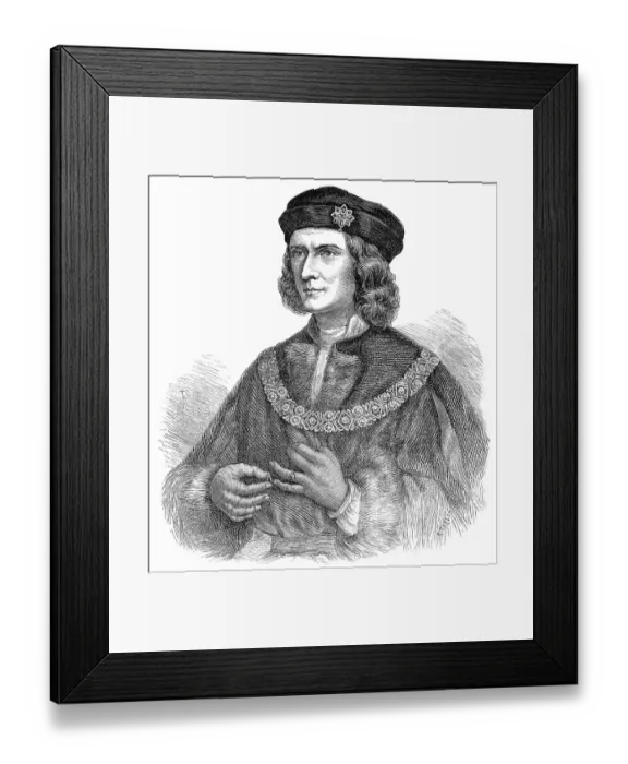 Framed Print : Portrait of Richard III, 1452 - 1485