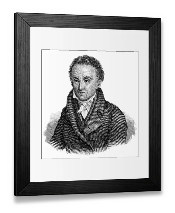 Framed Print : Portrait of Johann Heinrich Pestalozzi