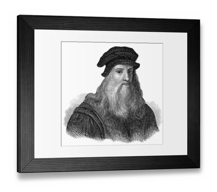Framed Print : Leonardo da Vinci, 1452 - 1519 Framed Print : Leonardo da Vinci, 1452 - 1519
