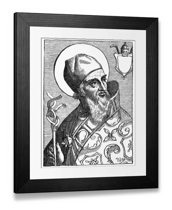 Framed Print : Pope Sylvester I, Silvester I, historical illustration Framed Print : Pope Sylvester I, Silvester I, historical illustration