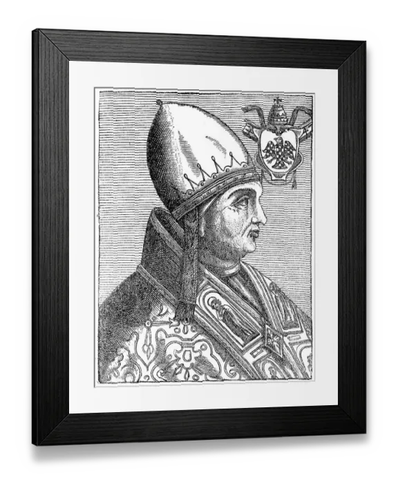 Framed Print : Pope Gregory IX or Gregorius IX; born Ugolino dei Conti di Segni Framed Print : Pope Gregory IX or Gregorius IX; born Ugolino dei Conti di Segni