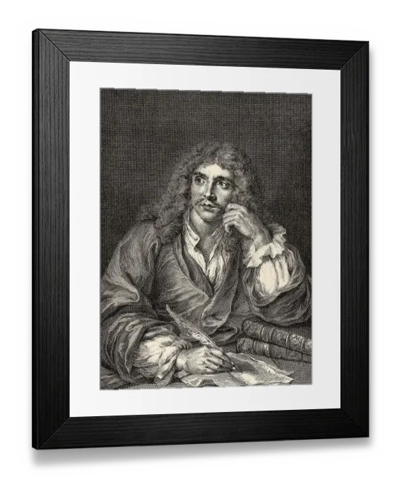 Framed Print : Moliere or Jean-Baptiste Poquelin