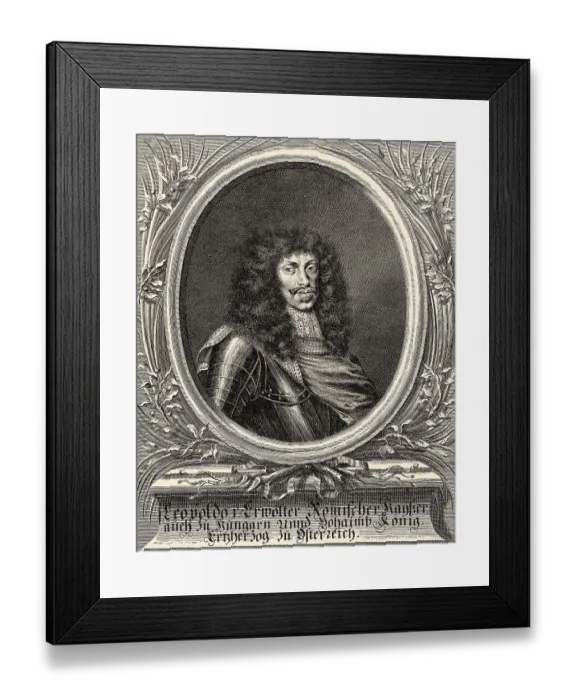 Framed Print : Leopold I, 1640-1705, Emperor of the Holy Roman Empire and King of Hungary
