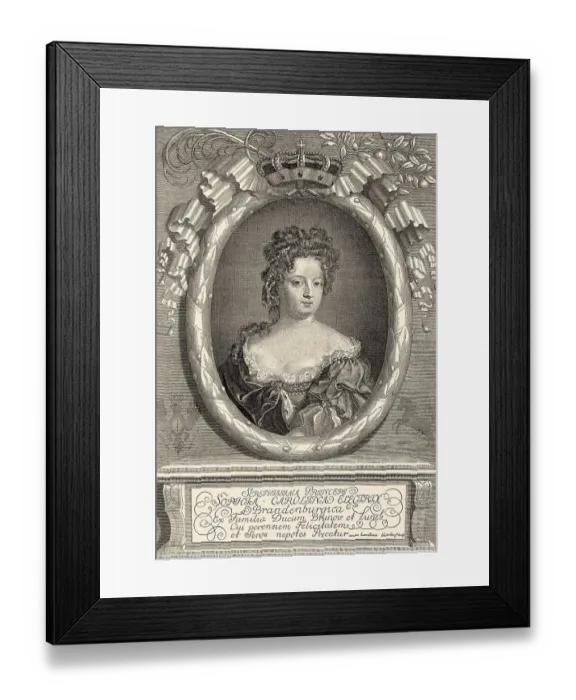 Framed Print : Sophia Charlotte of Hanover, 1668-1705 Framed Print : Sophia Charlotte of Hanover, 1668-1705