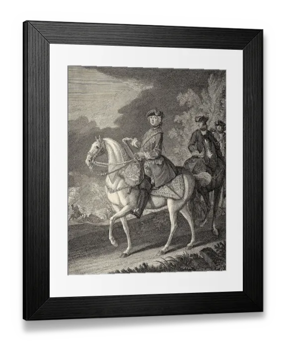 Framed Print : Frederick II. historical illustration