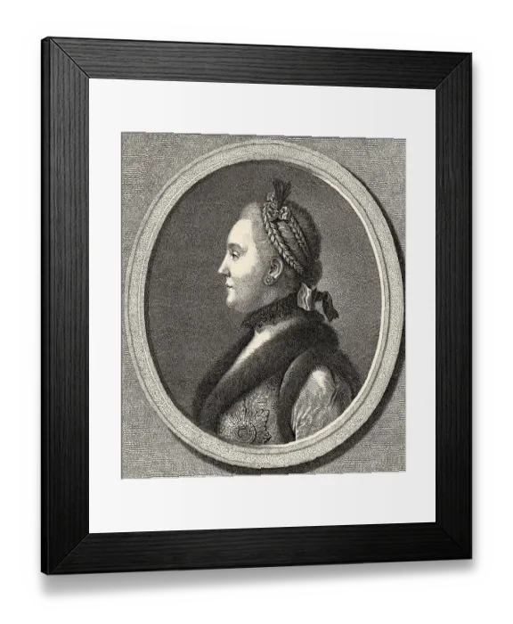 Framed Print : Catherine II. or Catherine the Great Framed Print : Catherine II. or Catherine the Great