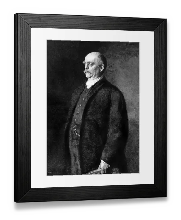 Framed Print : Otto von Bismarck, Prince of Bismarck, woodcut Framed Print : Otto von Bismarck, Prince of Bismarck, woodcut