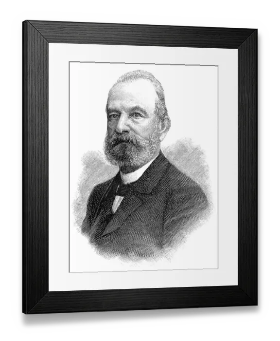 Framed Print : Otto Baensch, a Prussian construction official