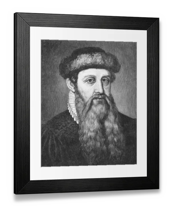 Framed Print : Johannes Gensfleisch or Gutenberg Framed Print : Johannes Gensfleisch or Gutenberg