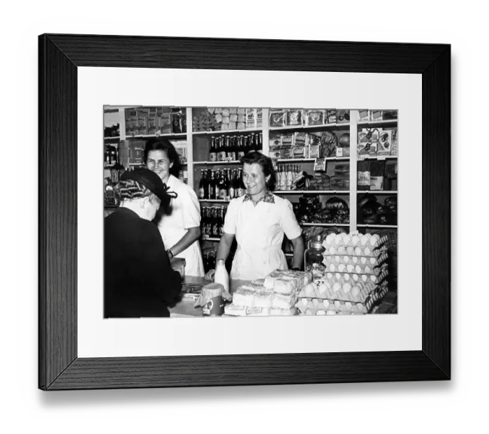 Framed Print : Tante Emma Laden, store, 1960s Framed Print : Tante Emma Laden, store, 1960s