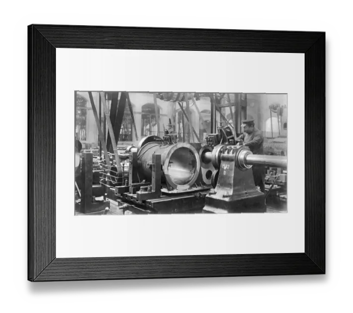 Framed Print : Factory building, steel industry