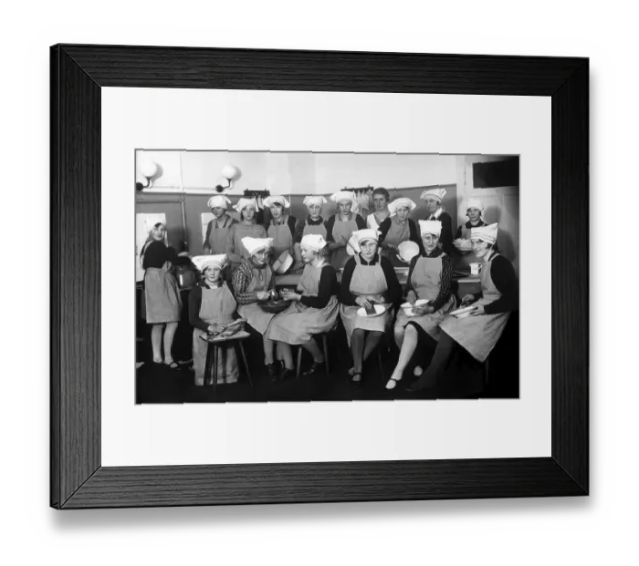 Framed Print : Education, Home economics, School of home economics