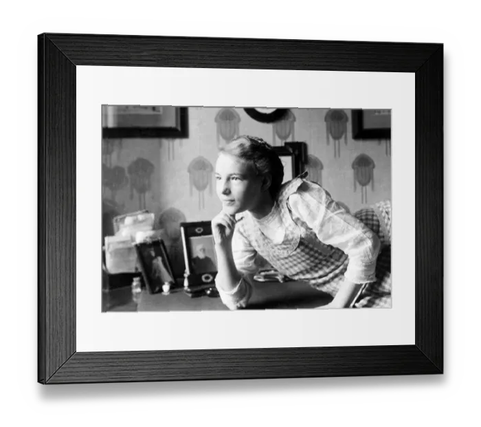 Framed Print : Young thoughtful girl, 1930s, Germany, Europe