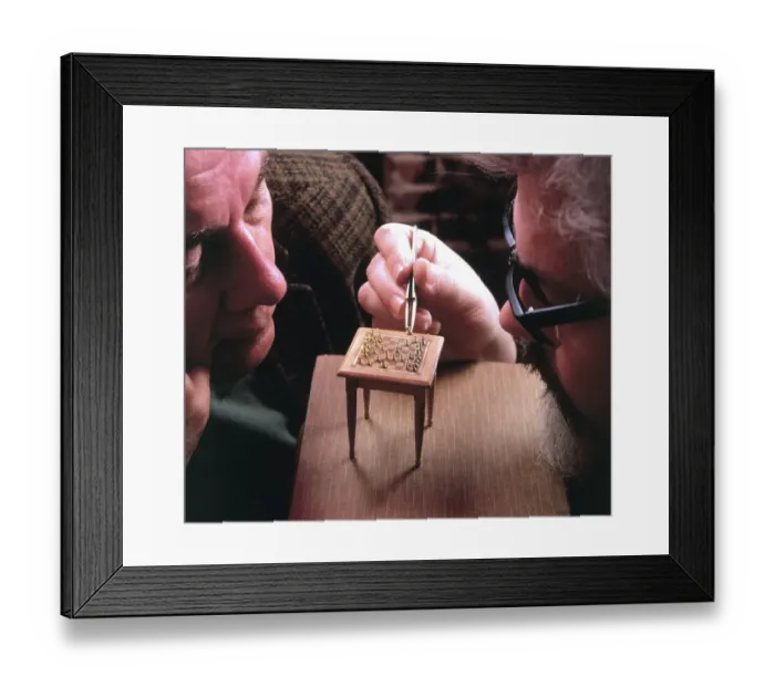 Framed Print : Tiny chess game, England, Great Britain