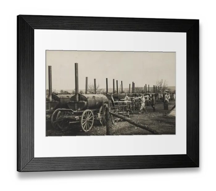 Framed Print : World War I, German bakery convoy 95 baking bread Framed Print : World War I, German bakery convoy 95 baking bread