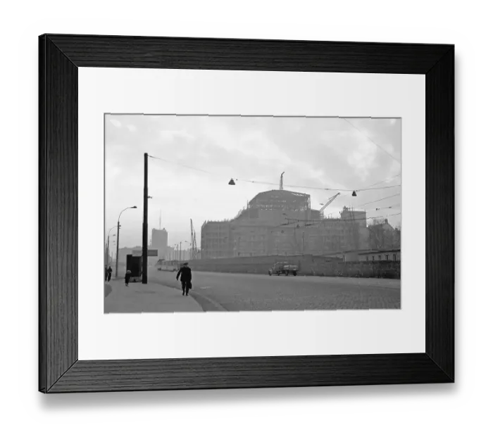 Framed Print : Construction site Opera, 1956-1959 Framed Print : Construction site Opera, 1956-1959