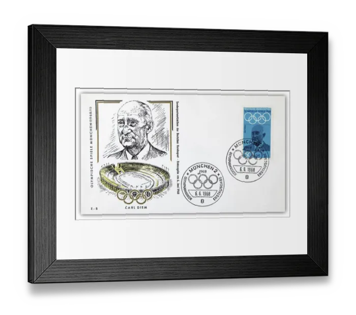 Framed Print : First day cover, Munich Olympic Games Framed Print : First day cover, Munich Olympic Games