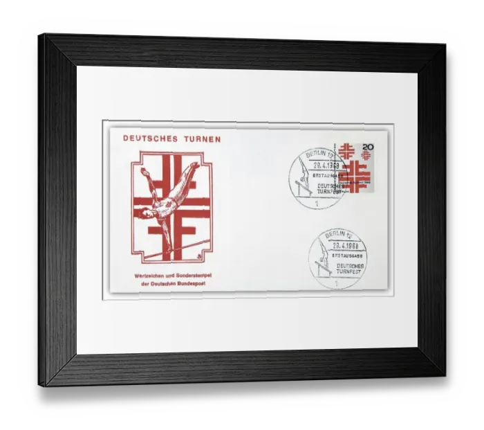 Framed Print : First day cover, Deutsches Turnfest Framed Print : First day cover, Deutsches Turnfest