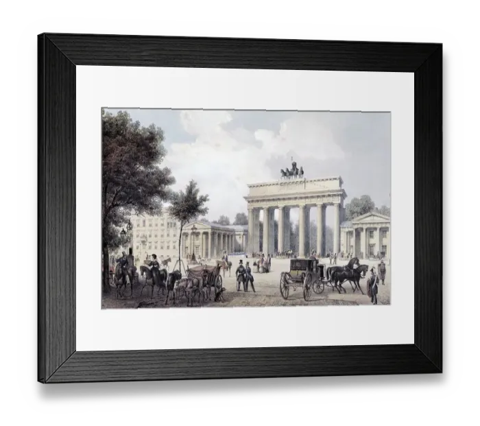 Framed Print : View of Berlin, Brandenburg Gate