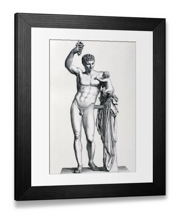 Framed Print : Statue of Hermes of Praxiteles