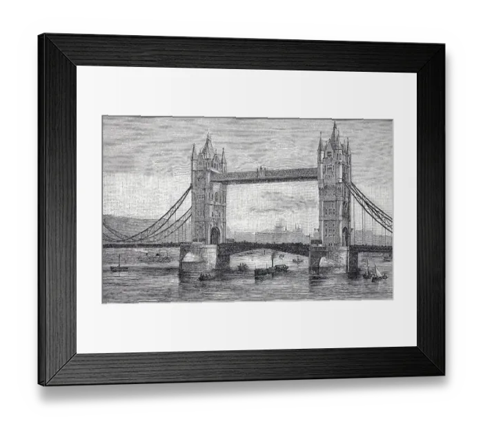 Framed Print : Tower Bridge on the River Thames