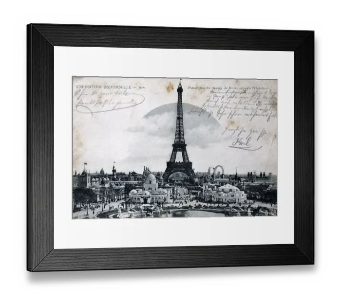 Framed Print : Eiffel tower with the 1900 World's Fair Framed Print : Eiffel tower with the 1900 World's Fair