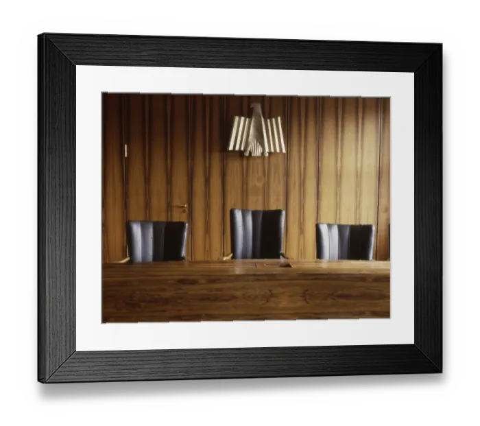 Framed Print : Kassel. Federal Labour Court (BAG) and Federal Social Court