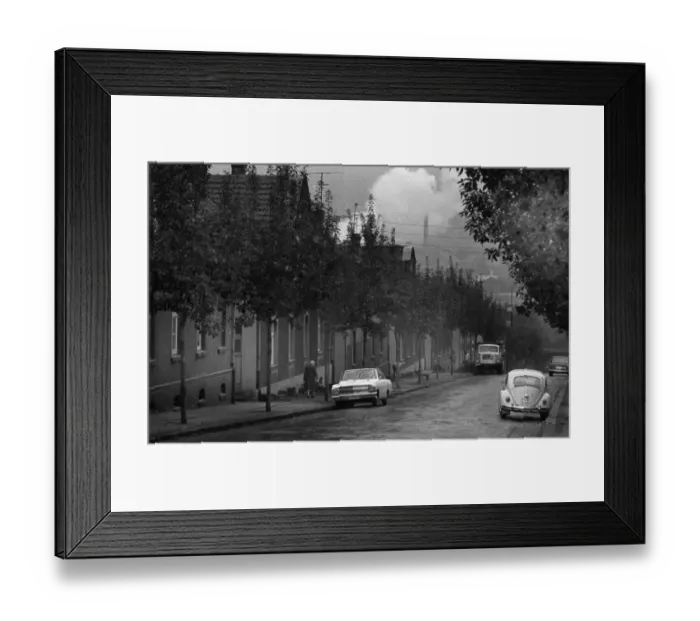 Framed Print : Photos and events from the Ruhr area in the years 1965 to 1971