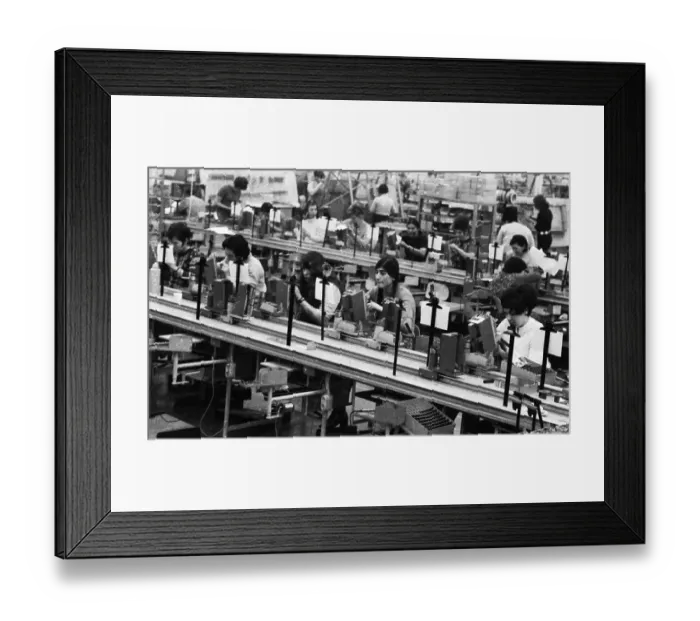 Framed Print : Many woman and a few men work at jobs at Standard Elektrik Lorenz (SEL) Framed Print : Many woman and a few men work at jobs at Standard Elektrik Lorenz (SEL)