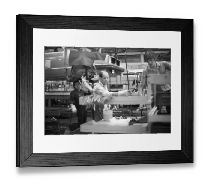 Framed Print : Production of the Golf at the VW plant on 10