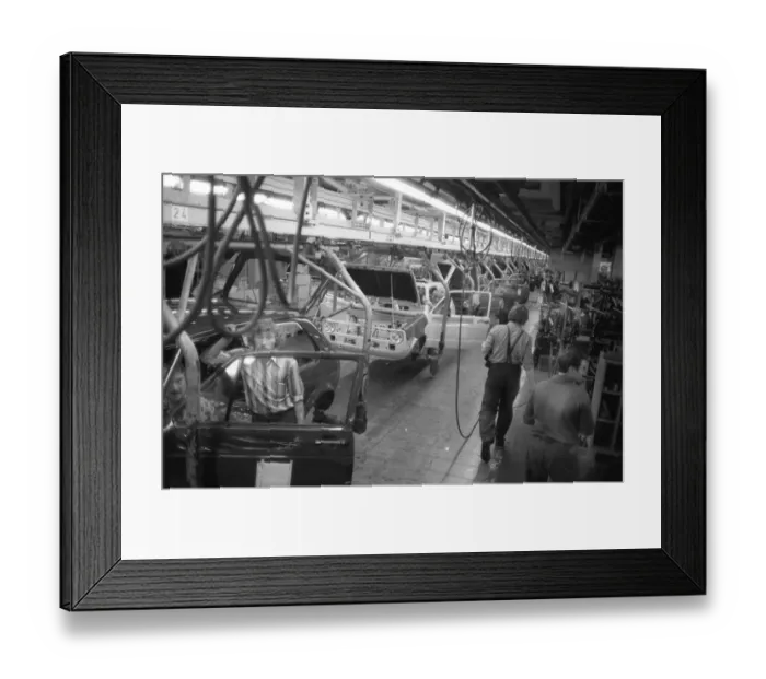 Framed Print : Production of the Golf at the VW plant on 10 Framed Print : Production of the Golf at the VW plant on 10