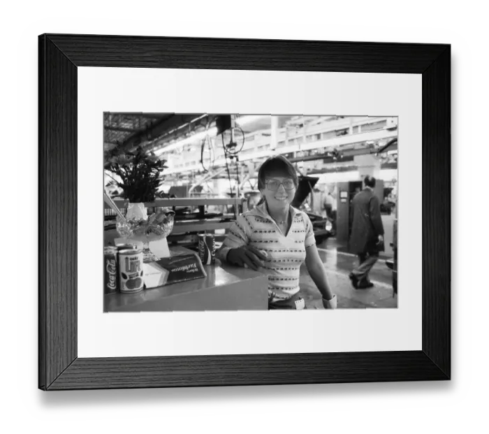 Framed Print : Production of the Golf at the VW plant on 10