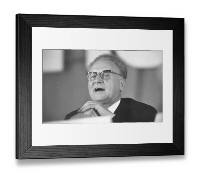 Framed Print : Personalities from politics, economy and culture from the years 1965-71
