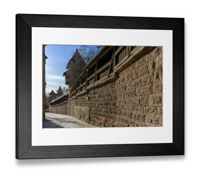 Framed Print : Historic Neutor Wall, City Wall of the Old Town Framed Print : Historic Neutor Wall, City Wall of the Old Town