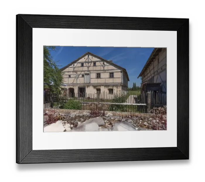 Framed Print : Historic farmhouse built 1565, modified 1701 Framed Print : Historic farmhouse built 1565, modified 1701