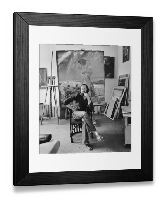 Framed Print : The painter Sighard Gille, Leipzig Framed Print : The painter Sighard Gille, Leipzig
