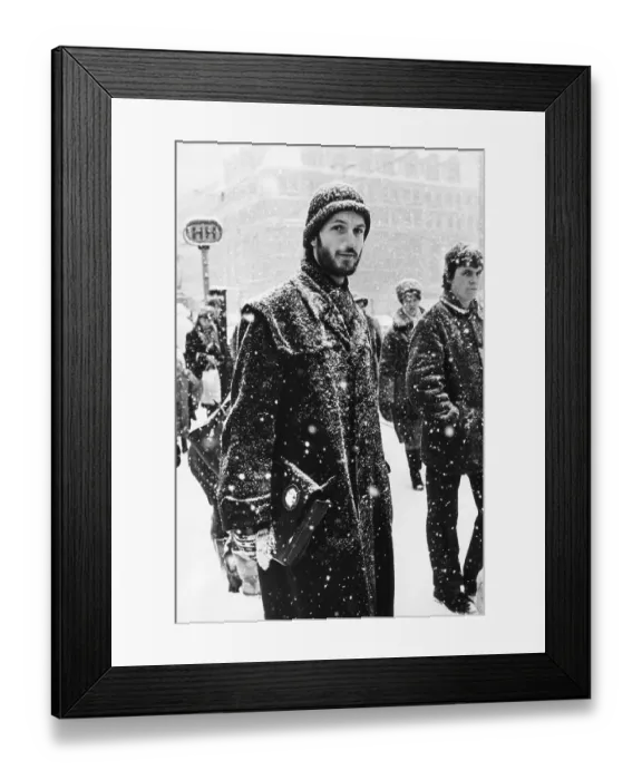 Framed Print : Winter in Leipzig, East Germany
