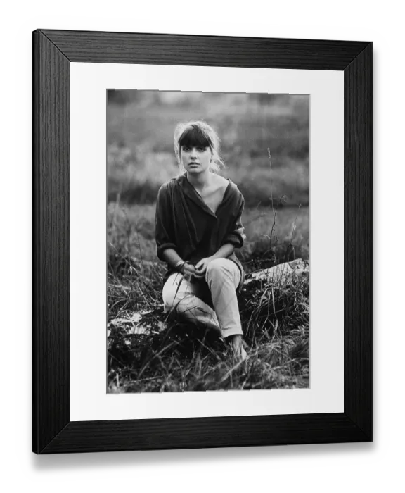 Framed Print : Young woman, East Germany, German Democratic Republic