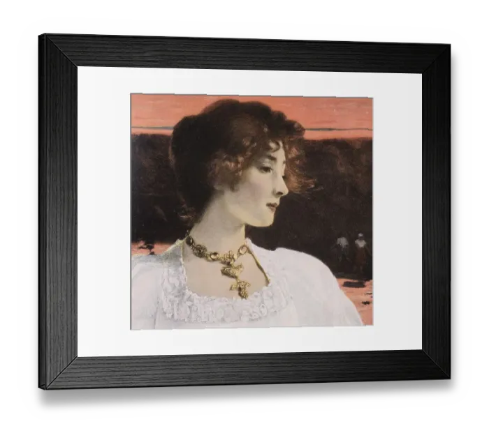 Framed Print : Woodcut Evening Peace Framed Print : Woodcut Evening Peace