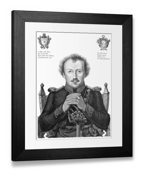 Framed Print : Friedrich Baron de la Motte Fouque