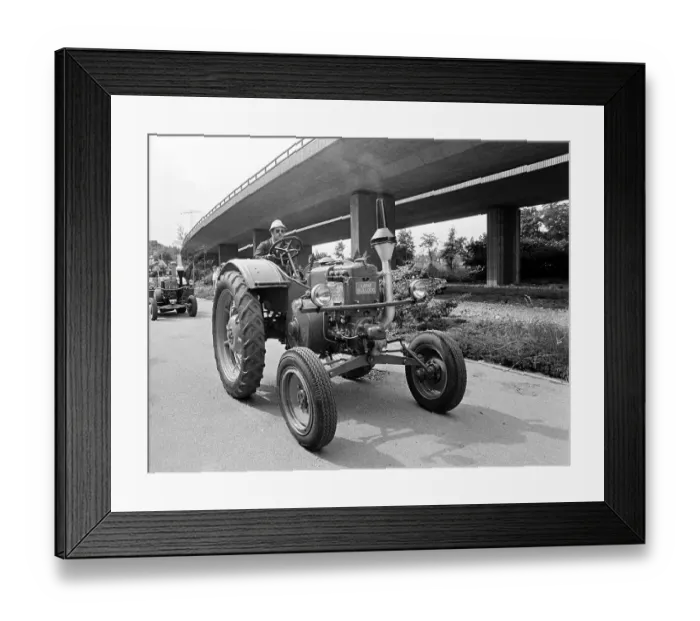 Framed Print : Lanz Bulldog Parade, grounds of the Agricultural Exhibition AGRA