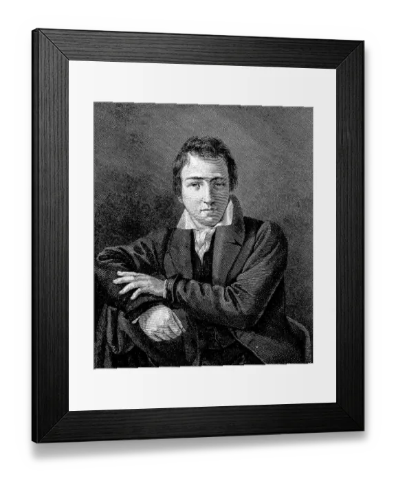 Framed Print : Portrait of young Heinrich Heine Framed Print : Portrait of young Heinrich Heine